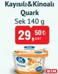 SEK KAYISILI & KİNOALI QUARK 140 G SEK KAYISILI & KİNOALI QUARK 140 G